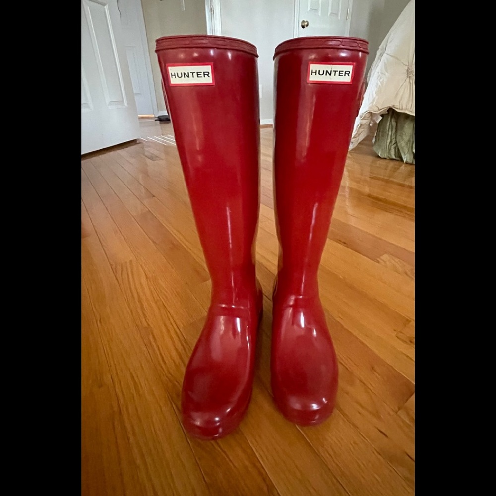 Hunter Tall Red Rain boots
